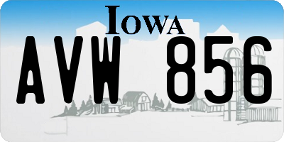 IA license plate AVW856