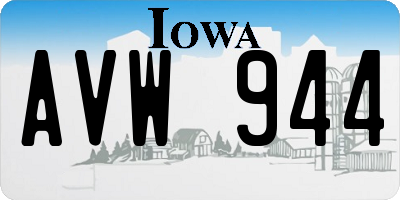 IA license plate AVW944