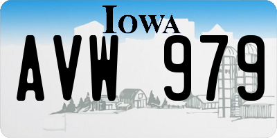 IA license plate AVW979