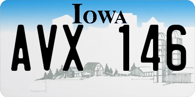 IA license plate AVX146