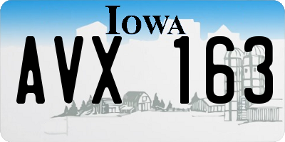IA license plate AVX163
