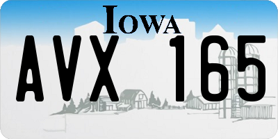IA license plate AVX165