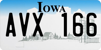 IA license plate AVX166