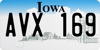 IA license plate AVX169