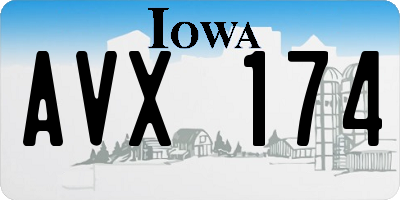 IA license plate AVX174
