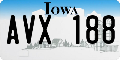 IA license plate AVX188