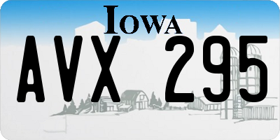 IA license plate AVX295