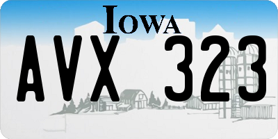 IA license plate AVX323