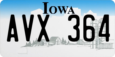 IA license plate AVX364
