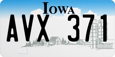 IA license plate AVX371