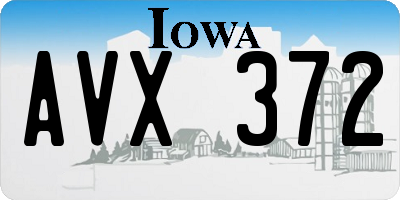 IA license plate AVX372