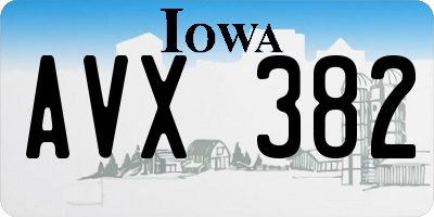 IA license plate AVX382