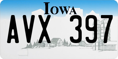 IA license plate AVX397