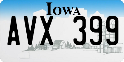 IA license plate AVX399