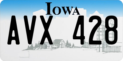 IA license plate AVX428