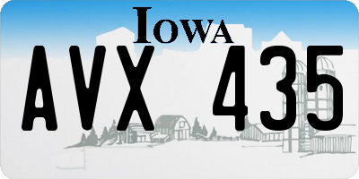 IA license plate AVX435