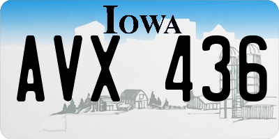 IA license plate AVX436
