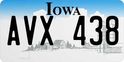 IA license plate AVX438