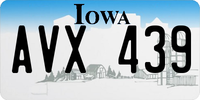 IA license plate AVX439