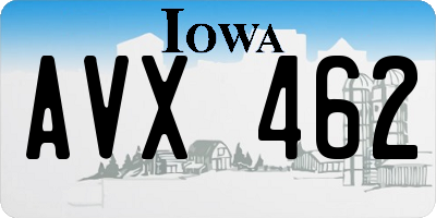 IA license plate AVX462