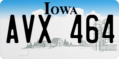 IA license plate AVX464