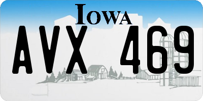 IA license plate AVX469