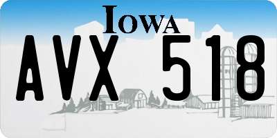 IA license plate AVX518