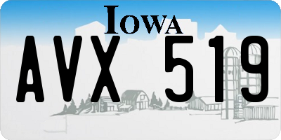 IA license plate AVX519