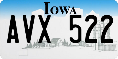 IA license plate AVX522