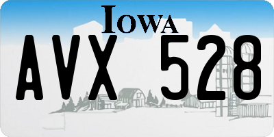 IA license plate AVX528