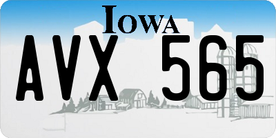IA license plate AVX565