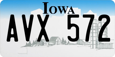 IA license plate AVX572