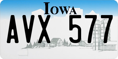 IA license plate AVX577