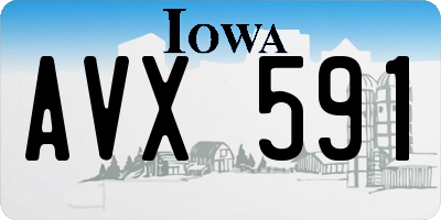 IA license plate AVX591