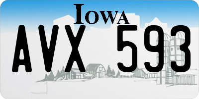 IA license plate AVX593