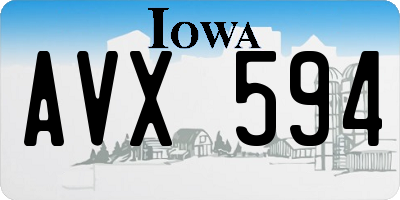 IA license plate AVX594