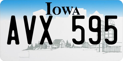 IA license plate AVX595
