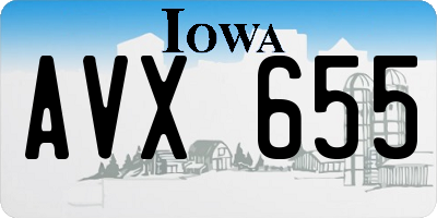IA license plate AVX655