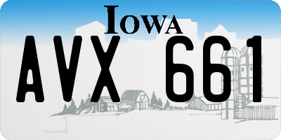 IA license plate AVX661