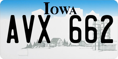 IA license plate AVX662