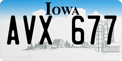 IA license plate AVX677