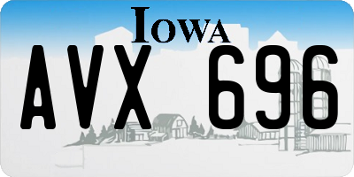 IA license plate AVX696