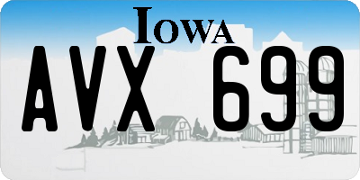 IA license plate AVX699
