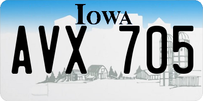 IA license plate AVX705