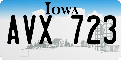 IA license plate AVX723