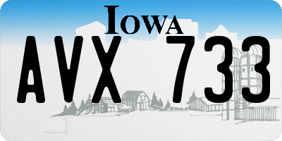 IA license plate AVX733