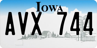IA license plate AVX744