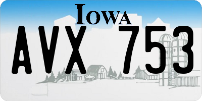 IA license plate AVX753