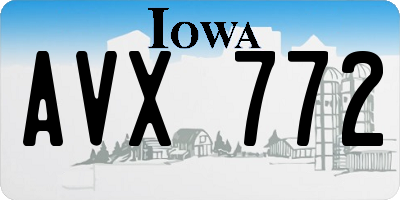 IA license plate AVX772