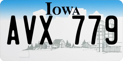 IA license plate AVX779
